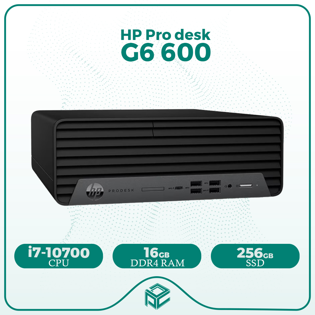 مینی کیس استوک اچ پی HP ProDesk G6 600 - Cpu i7 10700 + Ram 16GB DDR4 + SSD 256GB