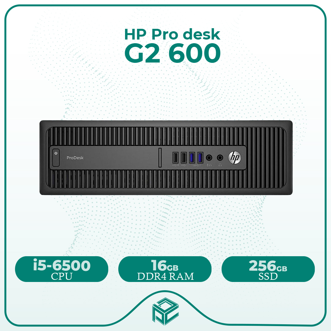 مینی کیس اچ پی HP ProDesk G2 600 - Cpu i5 6500 + Ram 16GB DDR4 + SSD 256GB