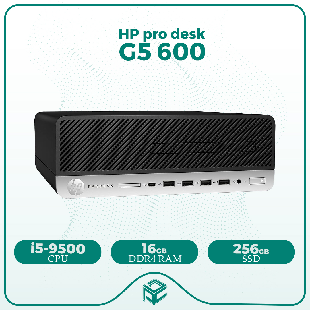 مینی کیس استوک اچ پی HP ProDesk G5 600 - Cpu i5 9500 + Ram 16GB DDR4 + SSD 256GB