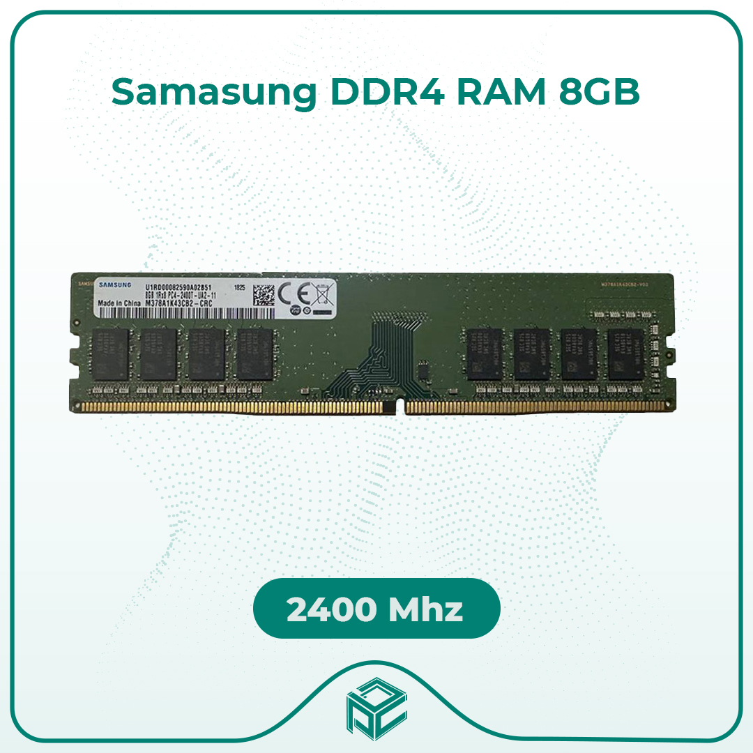 رم کامپیوتر سامسونگ مدل M378A1K43CB2-CRC ظرفیت ۸ گیگابایت DDR4 فرکانس ۲۴۰۰ مگاهرتز تایمینگ CL17