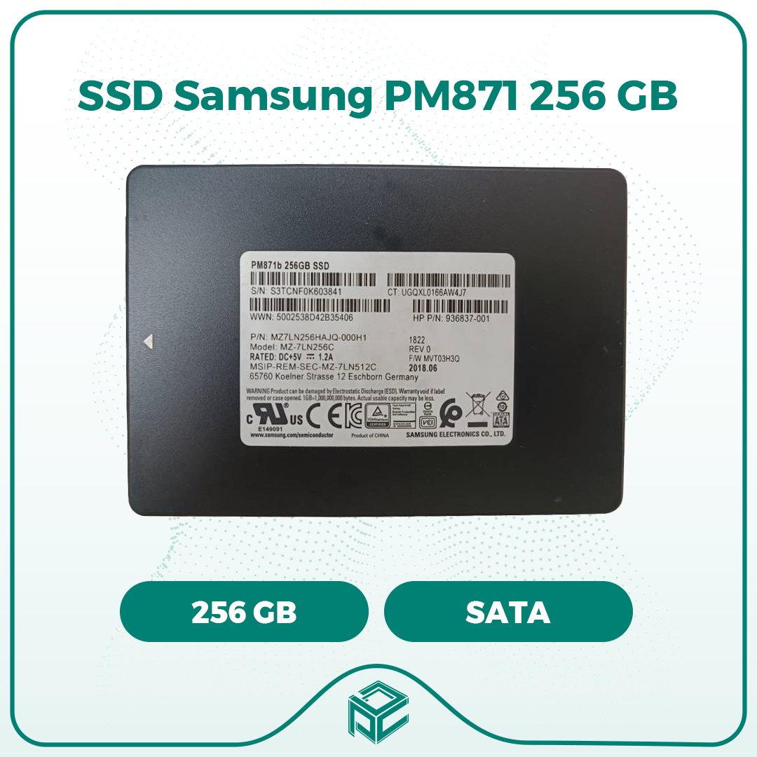 حافظه اس اس دی سامسونگ کارکرده SAMSUNG SSD PM871 256 GB