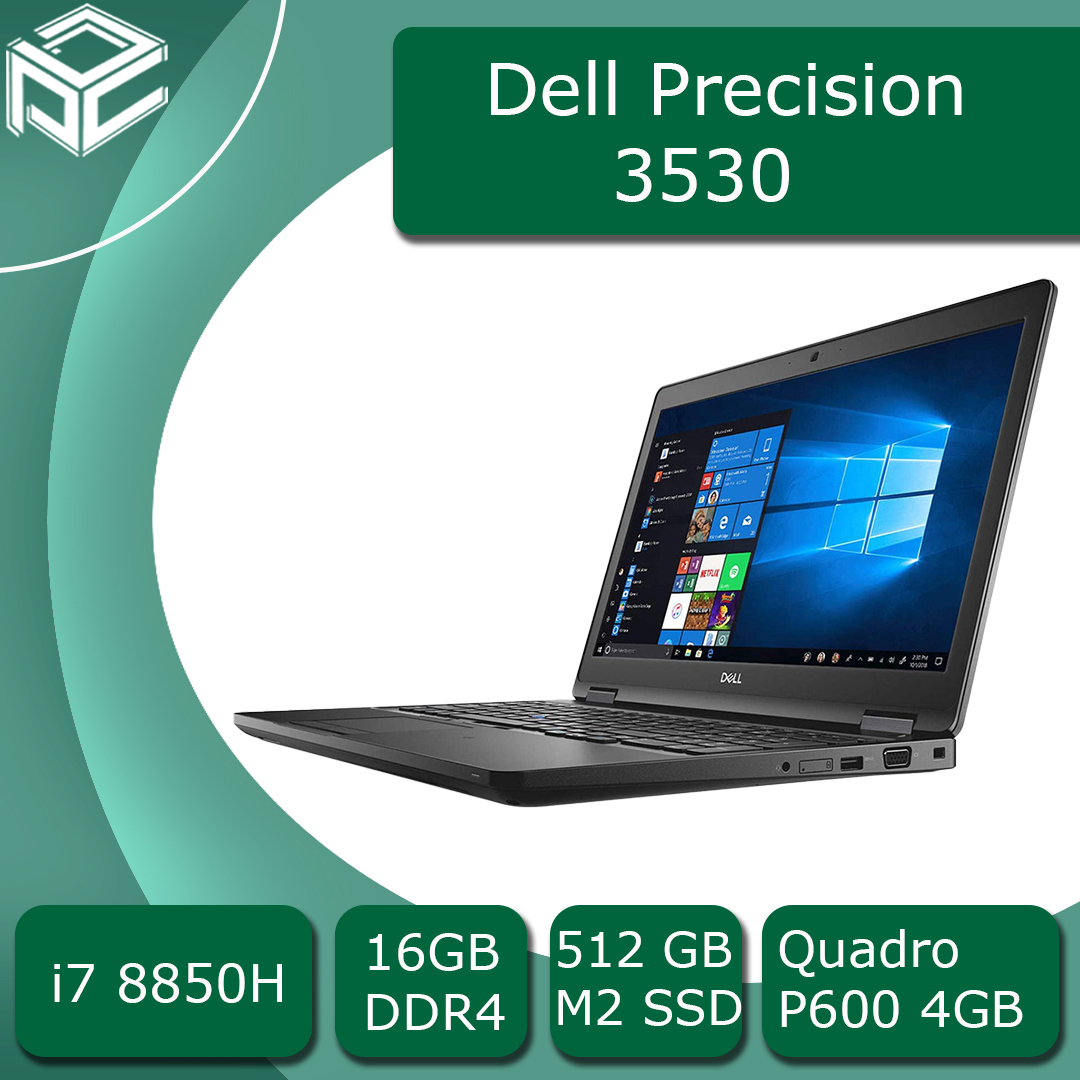 دکتر پی سی | لپ تاپ استوک دل Dell Precision 3530 - CPU i7 8850H - Ram 16 GB DDR4 - SSD 256 GB M2 - VGA Quadro P600 4GB دکتر پی سی | لپ تاپ استوک دل Dell Precision 3530 - CPU i7 8850H - Ram 16 GB DDR4 - SSD 256 GB M2 - VGA Quadro P600 4GB