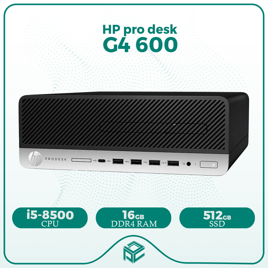 مینی کیس استوک اچ پی HP ProDesk G4 600 - Cpu i5 8500 + Ram 16GB DDR4 + SSD 512GB