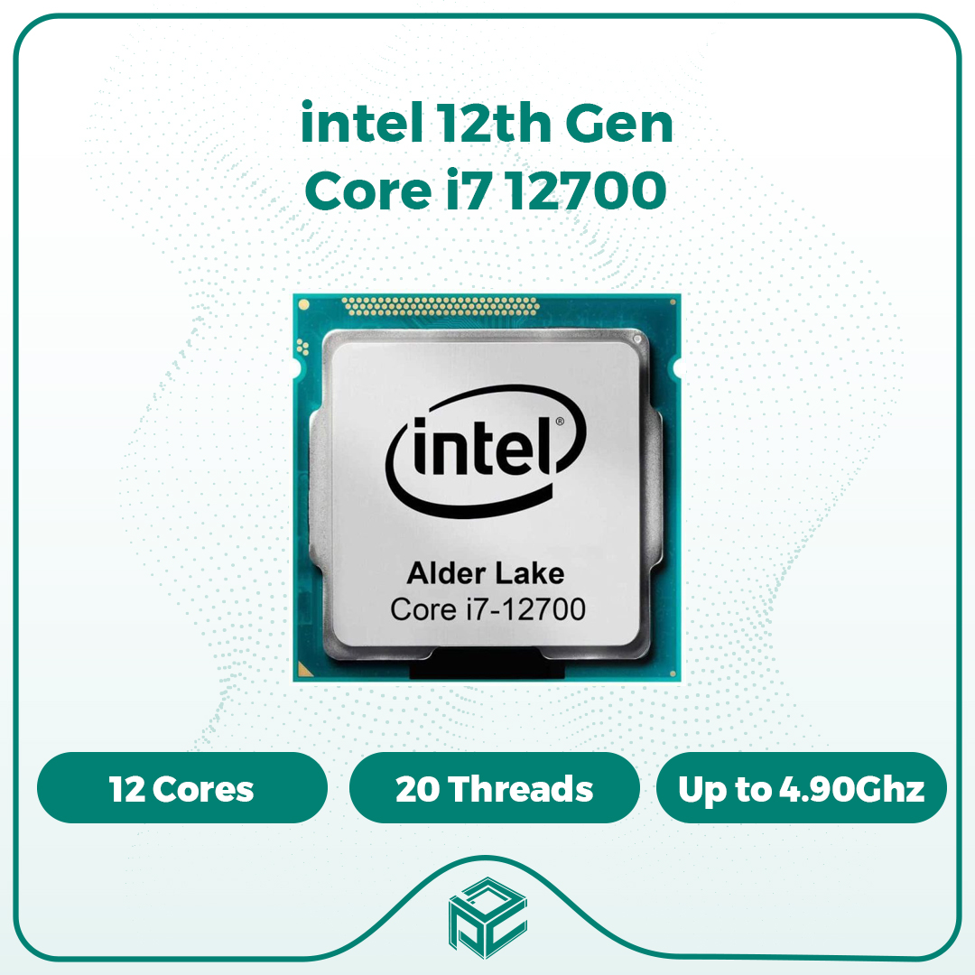 پردازنده اینتل نسل 12 مدل Core i7-12700 کارکرده