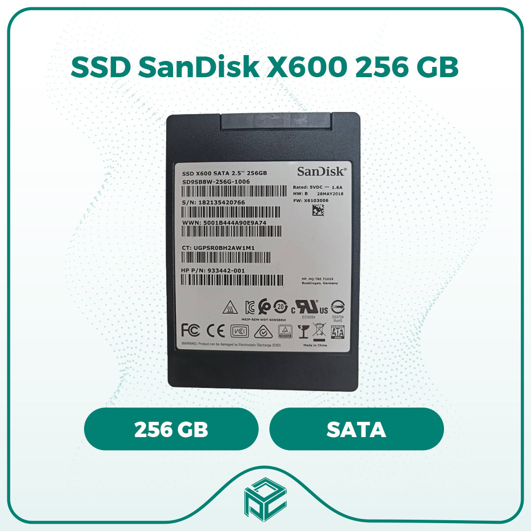 حافظه اس اس دی سن دیسک کارکرده  SanDisk SSD X600 256 GB