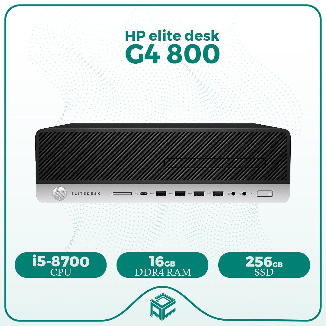 مینی کیس استوک اچ پی HP EliteDesk G4 800 - Cpu i7 8700 + Ram 16GB DDR4 + SSD 256GB