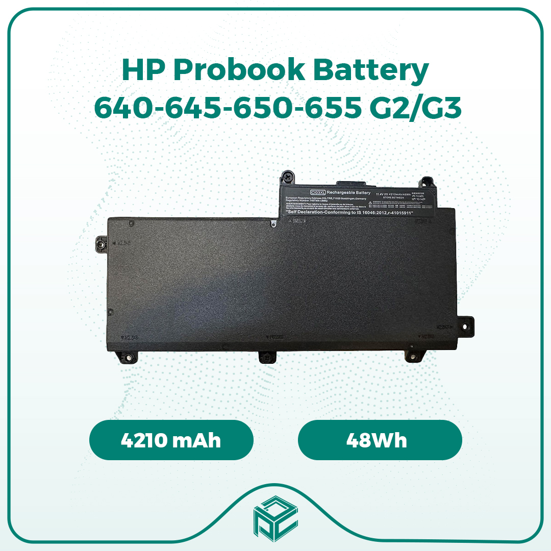 باتری لپ تاپ اچ پی 3 سلولی CI03 - CI03XL برای HP Probook 640-645-650-655 G2/G310