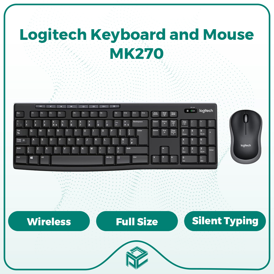 کیبورد و موس لاجیتک Keyboard & Mouse Logitech MK270