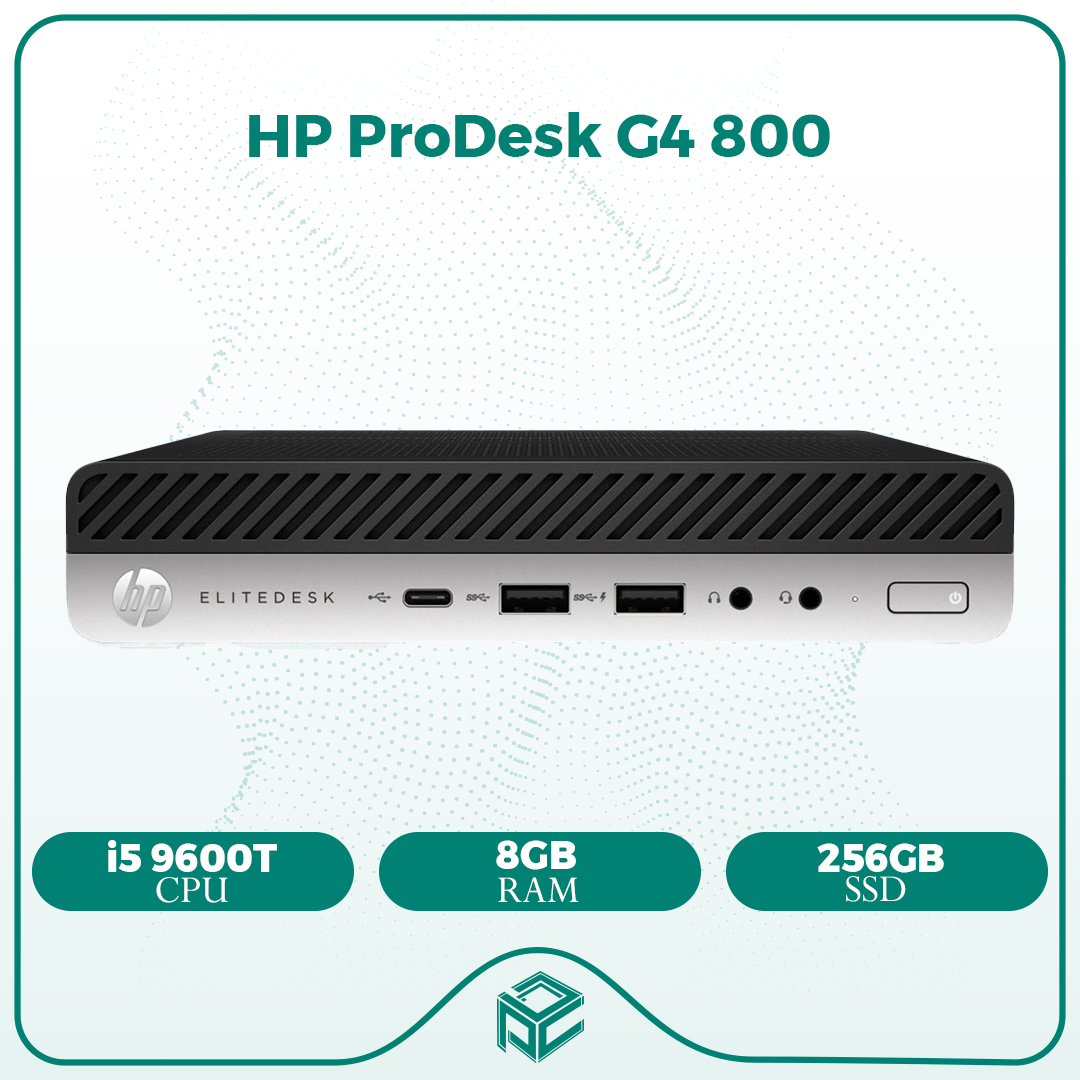 کیس تاینی استوک اچ پی HP Elitedesk 800 G4 mini - Cpu i5 9600T - Ram 8GB DDR4 - SSD 256GB